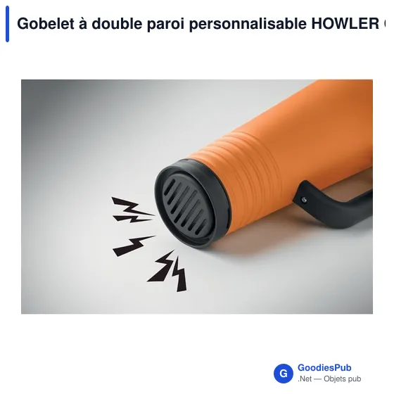 Gobelet à double paroi personnalisable HOWLER CUP avec logo - Image 8