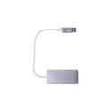 Variante argenté - Hub en aluminium recyclé personnalisable avec logo - Layton