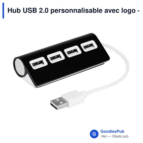 Hub USB 2.0 personnalisable avec logo - Fletcher