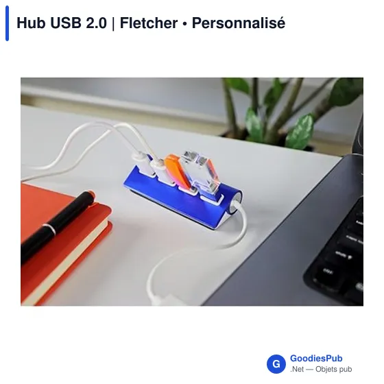 Hub USB 2.0 personnalisable avec logo - Fletcher - Image 12