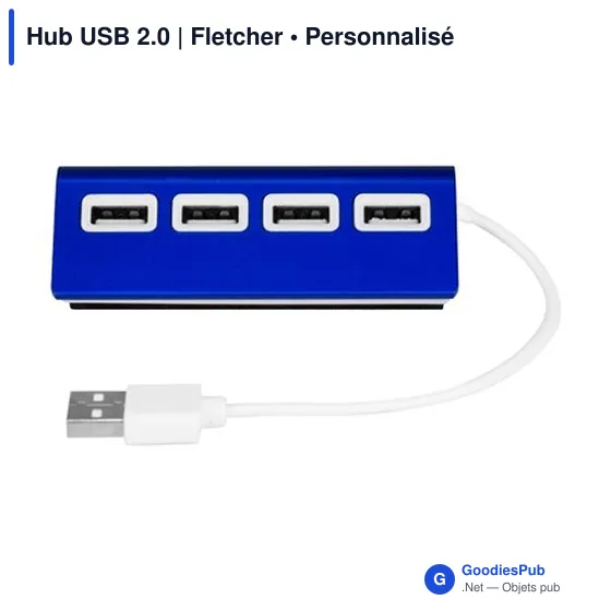 Hub USB 2.0 personnalisable avec logo - Fletcher - Image 6