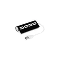 Variante noir - Hub USB 2.0 personnalisable avec logo - Fletcher
