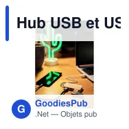 Hub USB et USB-C personnalisable en bambou avec logo | Kenzie - Miniature 2