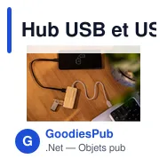 Hub USB et USB-C personnalisable en bambou avec logo | Kenzie - Miniature 6