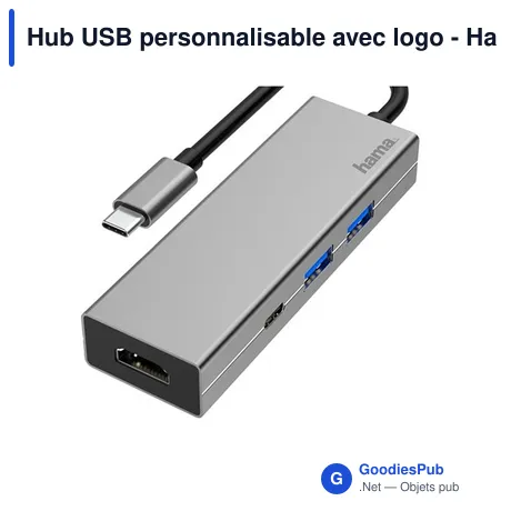 Hub USB personnalisable avec logo - Hama