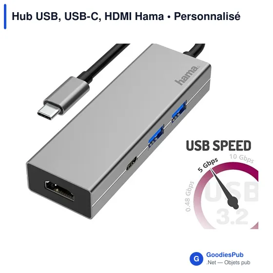 Hub USB, USB-C, HDMI Hama - Image 2