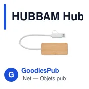 HUBBAM Hub USB 3 ports en bambou - Miniature 3