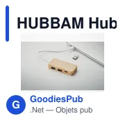 HUBBAM Hub USB 3 ports en bambou - Miniature 7