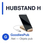 HUBSTAND Hub USB 4 ports en bambou - Miniature 3