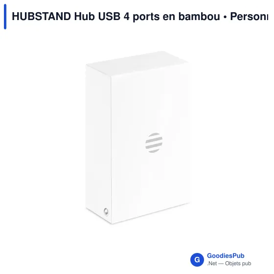 HUBSTAND Hub USB 4 ports en bambou - Image 6