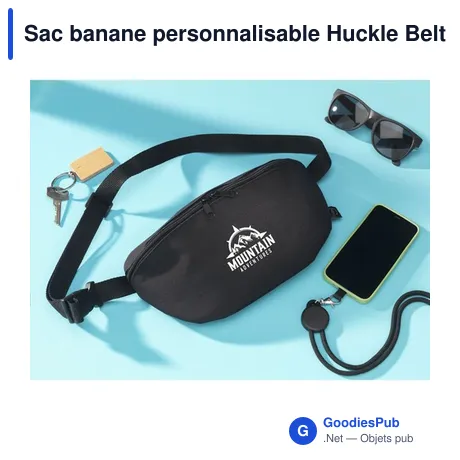 Sac banane personnalisable Huckle Belt Bag GRS RPET avec logo
