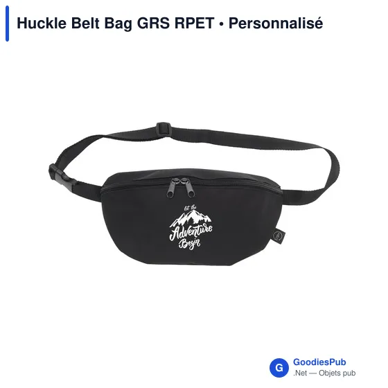 Sac banane personnalisable Huckle Belt Bag GRS RPET avec logo - Image 2