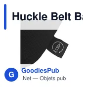 Sac banane personnalisable Huckle Belt Bag GRS RPET avec logo - Miniature 3