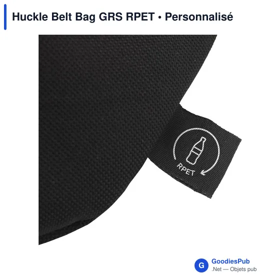 Sac banane personnalisable Huckle Belt Bag GRS RPET avec logo - Image 3