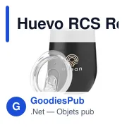 Mug isotherme personnalisable Huevo RCS en acier inoxydable recycléavec logo - Miniature 1