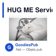 HUG ME Serviette lapin en peluche - Miniature 2