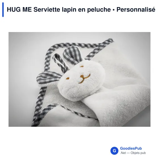 HUG ME Serviette lapin en peluche - Image 2