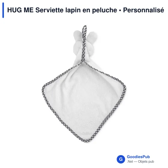 HUG ME Serviette lapin en peluche - Image 3