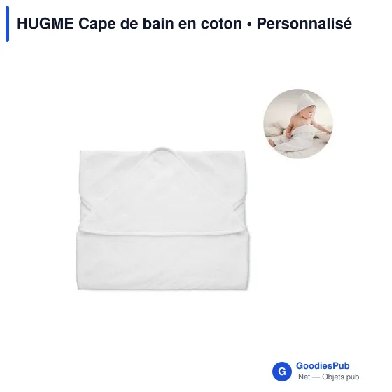 HUGME Cape de bain en coton - Image 1