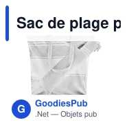 Sac de plage personnalisable avec serviette - HUMMUMavec logo - Miniature 7