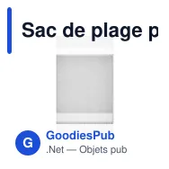 Sac de plage personnalisable avec serviette - HUMMUMavec logo - Miniature 10