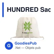 HUNDRED Sac avec cordon - Miniature 2