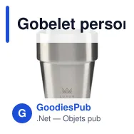 Gobelet personnalisable en acier inoxydable recyclé avec logo - Hyco RCS - Miniature 12