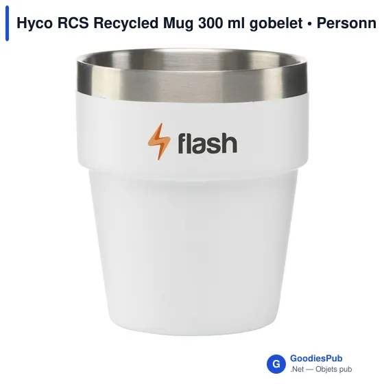 Gobelet personnalisable en acier inoxydable recyclé avec logo - Hyco RCS - Image 4