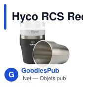 Gobelet personnalisable en acier inoxydable recyclé avec logo - Hyco RCS - Miniature 5