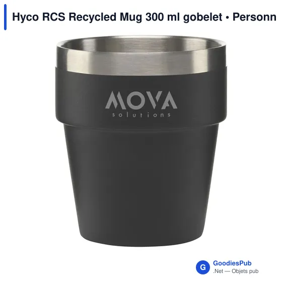 Gobelet personnalisable en acier inoxydable recyclé avec logo - Hyco RCS - Image 7
