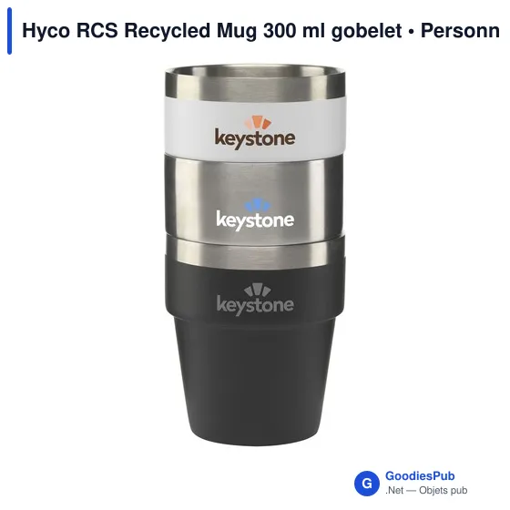 Gobelet personnalisable en acier inoxydable recyclé avec logo - Hyco RCS - Image 9