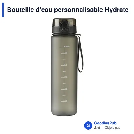 Bouteille d'eau personnalisable Hydrate Water Bottle 1 L avec logo