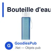 Bouteille d'eau personnalisable Hydrate Water Bottle 1 L avec logo - Miniature 11