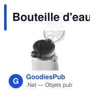 Bouteille d'eau personnalisable Hydrate Water Bottle 1 L avec logo - Miniature 9