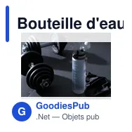 Bouteille d'eau personnalisable Hydrate Water Bottle 1 L avec logo - Miniature 10