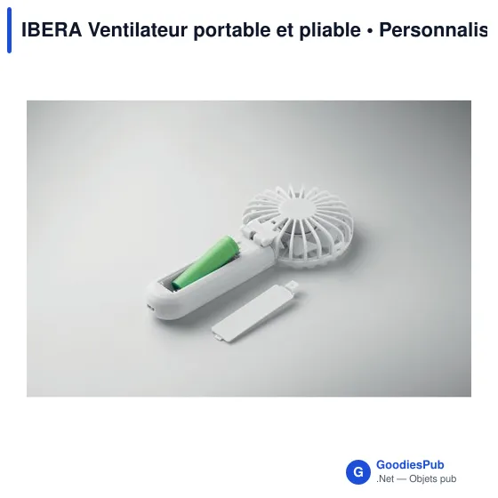 Ventilateur portable personnalisable IBERA avec logo - Image 4