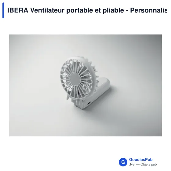 Ventilateur portable personnalisable IBERA avec logo - Image 5