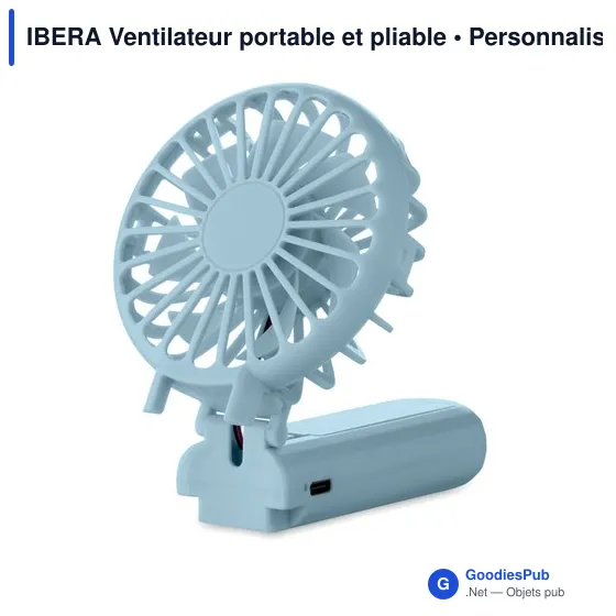 Ventilateur portable personnalisable IBERA avec logo - Image 9