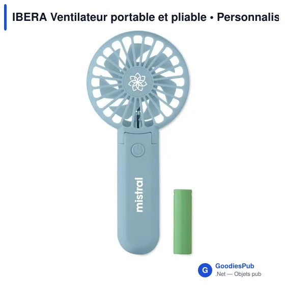 Ventilateur portable personnalisable IBERA avec logo - Image 10