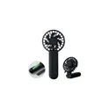 Variante noir - Ventilateur portable personnalisable IBERA avec logo