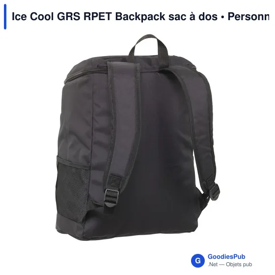 Sac à dos isotherme personnalisable Ice Cool GRS RPET avec logo - Image 1