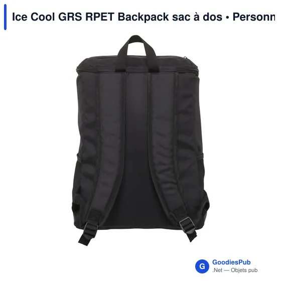 Sac à dos isotherme personnalisable Ice Cool GRS RPET avec logo - Image 2