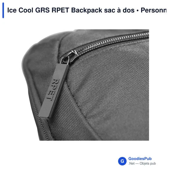 Sac à dos isotherme personnalisable Ice Cool GRS RPET avec logo - Image 4