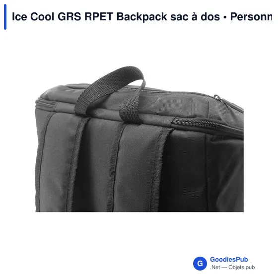 Sac à dos isotherme personnalisable Ice Cool GRS RPET avec logo - Image 5