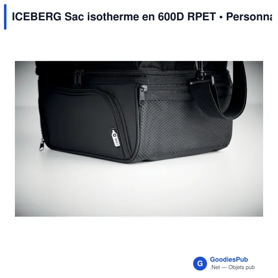 Sac isotherme personnalisable avec logo - RPET 600D - Image 6