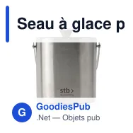 Seau à glace personnalisable en acier inoxydable - IceBucketavec logo - Miniature 4