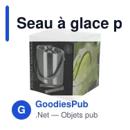 Seau à glace personnalisable en acier inoxydable - IceBucketavec logo - Miniature 5