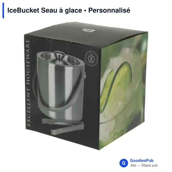 Seau à glace personnalisable en acier inoxydable - IceBucketavec logo - Image 5