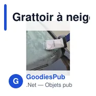 Grattoir à neige personnalisable avec logo - IceGlove - Miniature 2