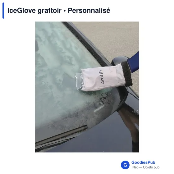 Grattoir à neige personnalisable avec logo - IceGlove - Image 2